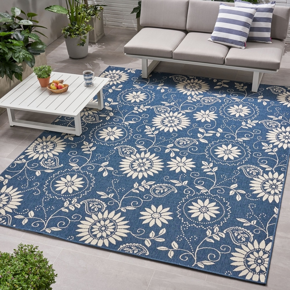Christopher Knight Home CK-88814 Aston Botanical Indoor Area Rug 3ft 3in X 5ft 5in Ivory,Multi 